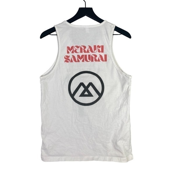 Meraki Samurai Tank Shirt Men's M Graphic Tee Casual Fashion‎ Trendy Sleeveless - Picture 1 of 8